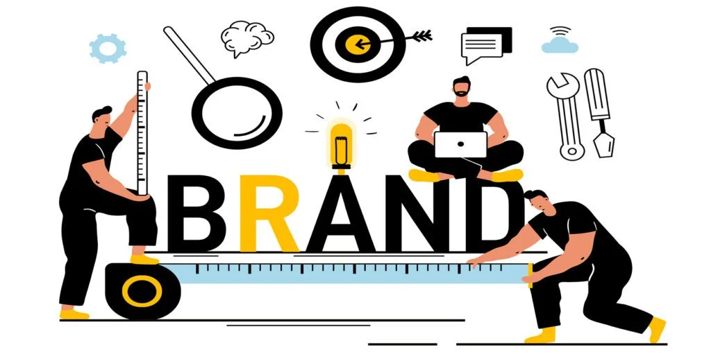 Brand strategy and business growth illustration representing a digital marketing agency in Gujarat